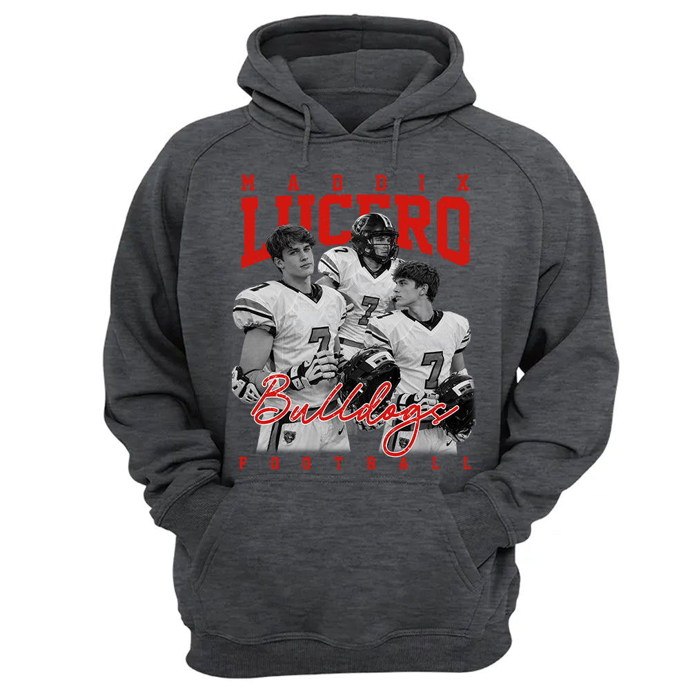 Personalized Washed Tee Retro Bootleg Shirt For Football Players NA04 T24