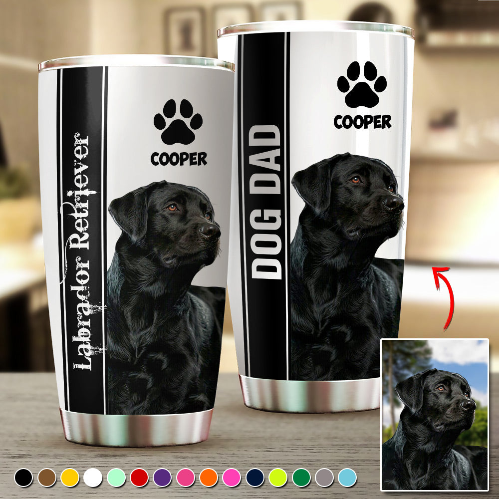 Personalized Tumbler Custom Photo Gift For Dog Lovers T1807 Li29