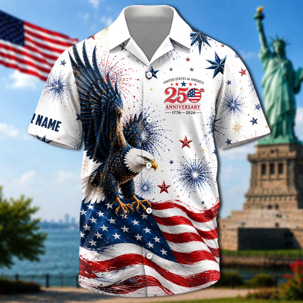 Celebrate 100 Years of Road Route 66 and America 250th Anniversary - Personalized Car Photo Hawaiian Shirt A2110 Pt99
