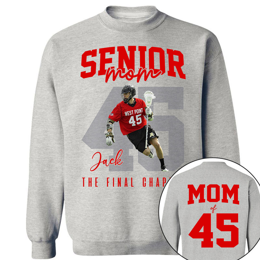 Senior Lacrosse Mom Shirt, The Final Inning, Custom Photo Player Lacrosse Mom Shirt, Gift For Lacrosse Lover T1807 Li29