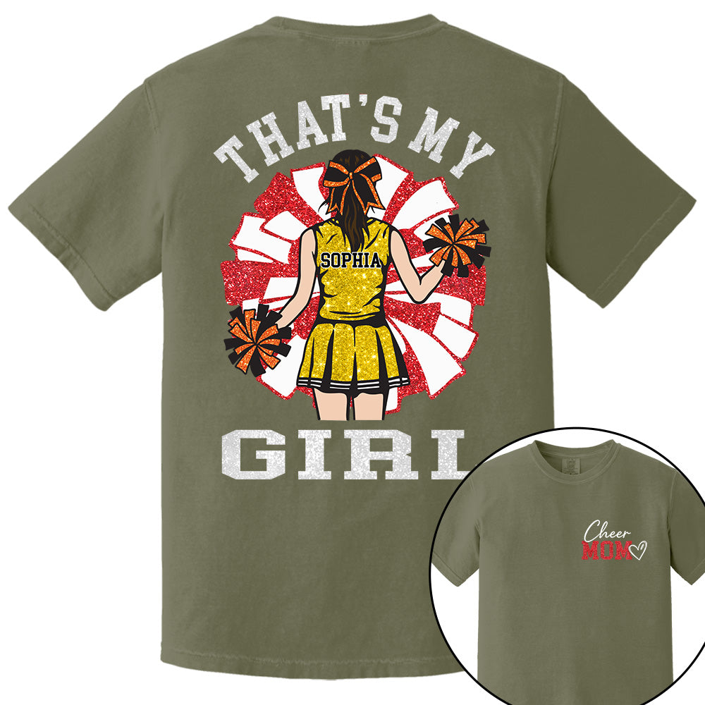 Personalized Cheer Mom Mom Shirt That's My Girl Shirt Gift For Cheerleader Family T1807