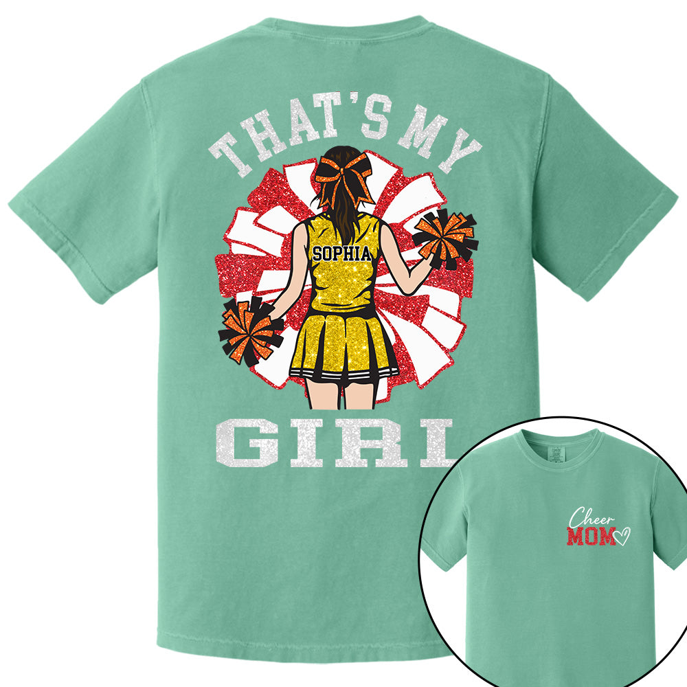 Personalized Cheer Mom Mom Shirt That's My Girl Shirt Gift For Cheerleader Family T1807