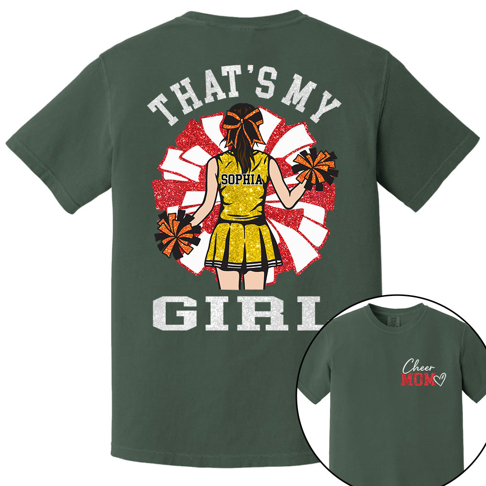 Personalized Cheer Mom Mom Shirt That's My Girl Shirt Gift For Cheerleader Family T1807