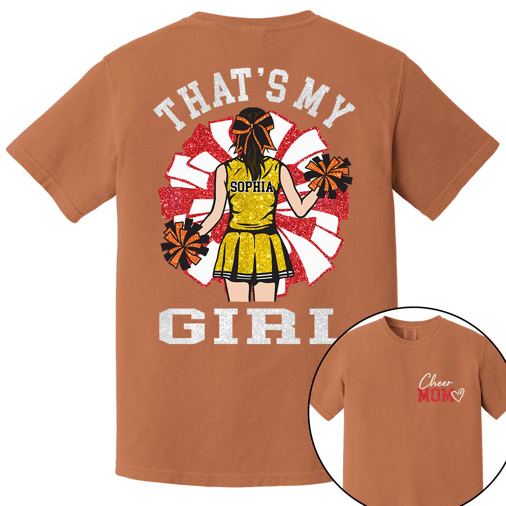 Personalized Cheer Mom Mom Shirt That's My Girl Shirt Gift For Cheerleader Family T1807