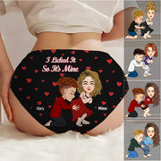 I Licked It So It's Mine Couple Women's Briefs - Personalized Women's Boxer Briefs - Christmas Gift For Wifey Na02 Nh00