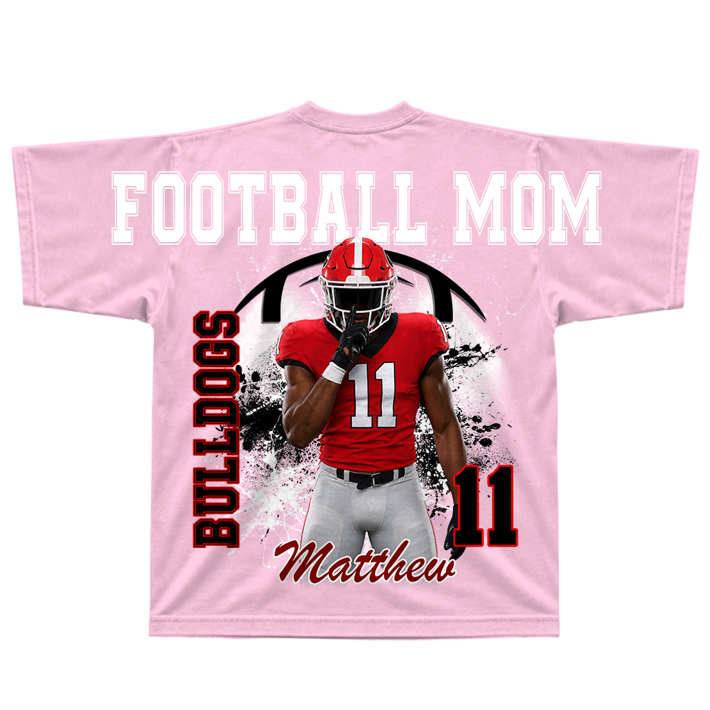 Custom Football Mama Sweatshirt, Sports Mama Hoodie, Large Back Graphic Team Name L0411 TH23