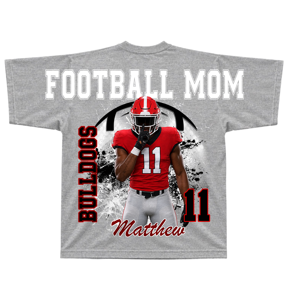 Custom Football Mama Sweatshirt, Sports Mama Hoodie, Large Back Graphic Team Name L0411 TH23