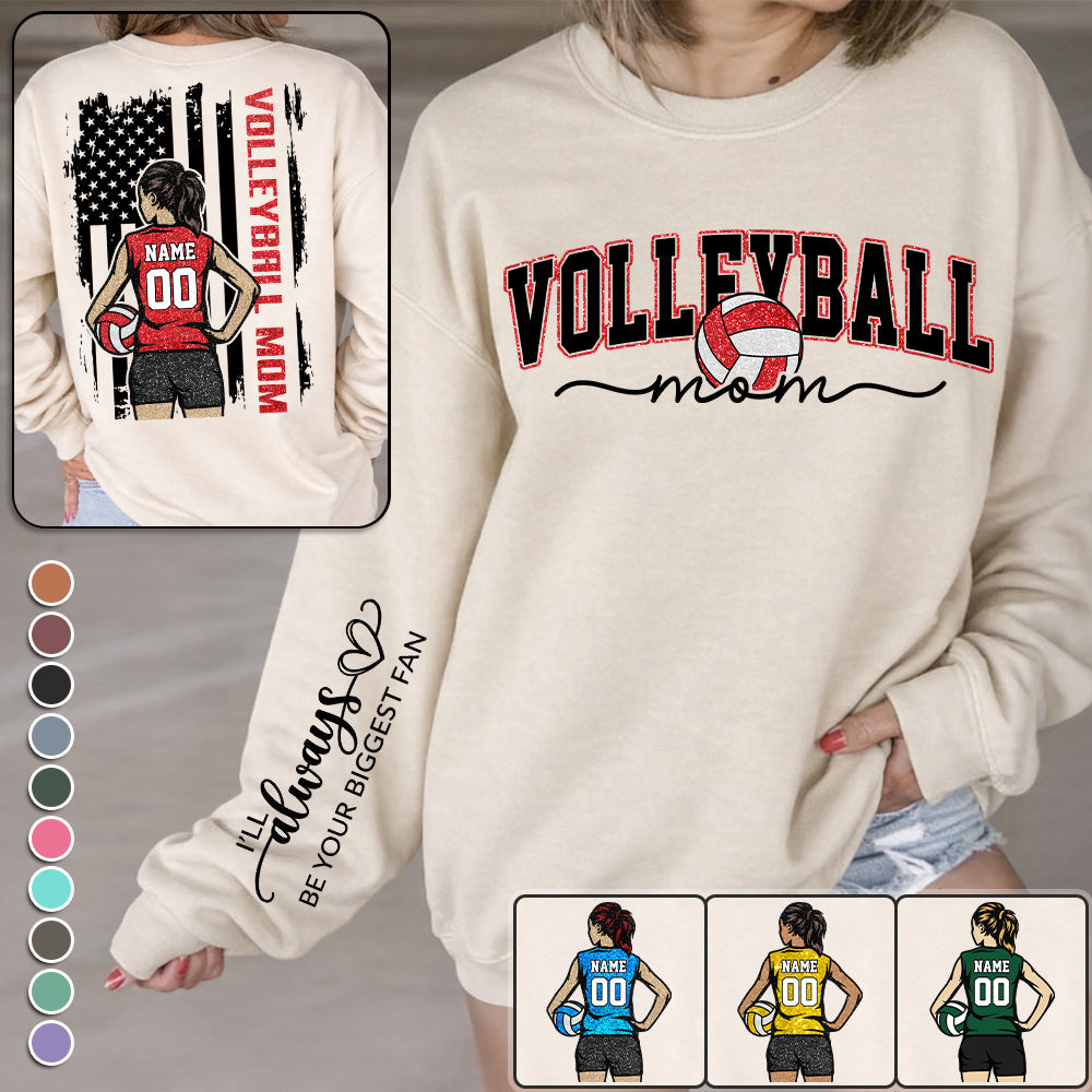Volleyball Mom - I'll Always Be Your Biggest Fan Personalized Shirt For Volleyball Family T1807 Hv01
