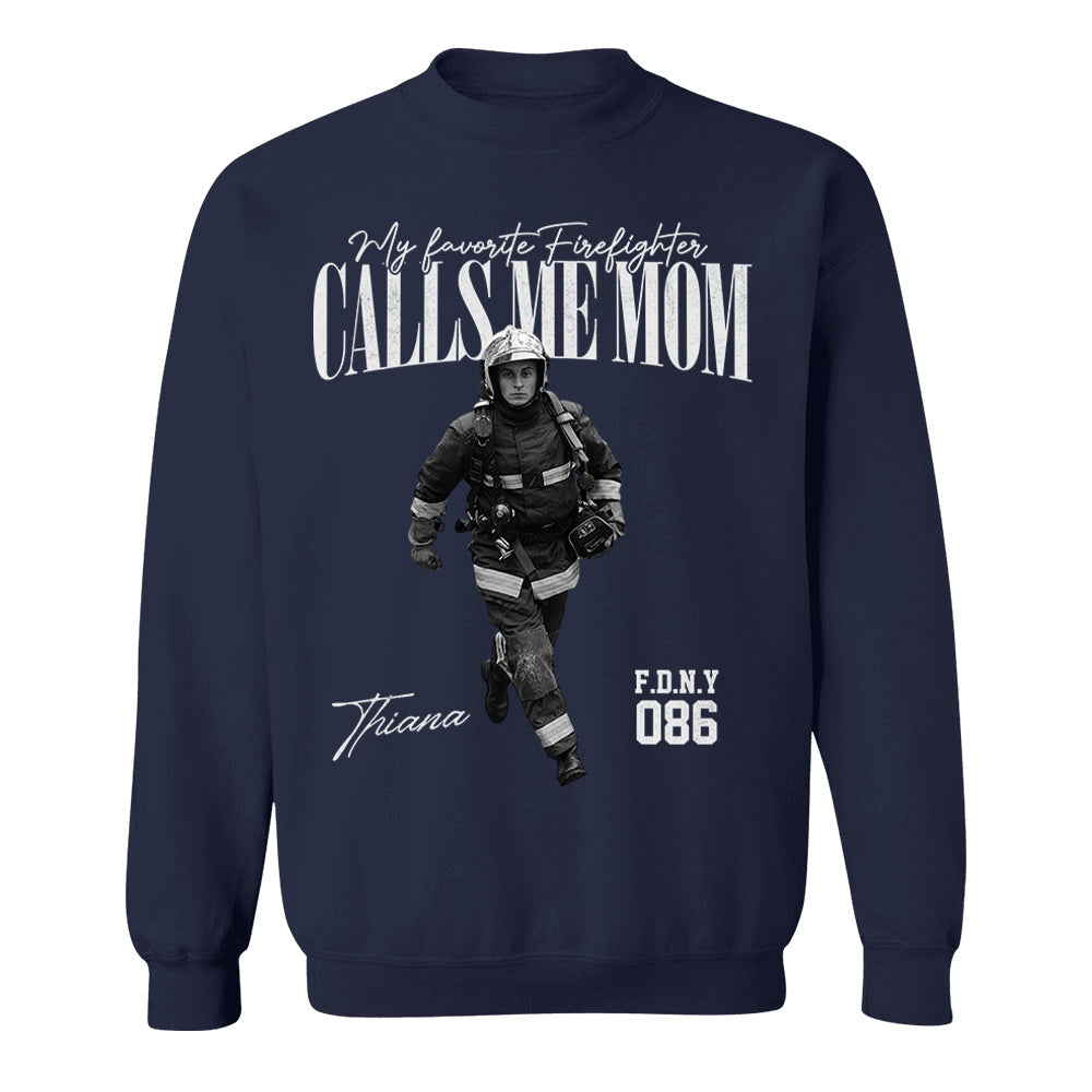 My Favorite Officer Calls Me Mom - Washed Tee Retro Bootleg Shirt For Police Family A2110