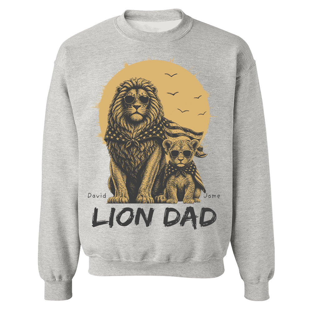 Custom Lion Dad The Man The Myth The Legend Shirt, Gift For Dad L0411 Hv01