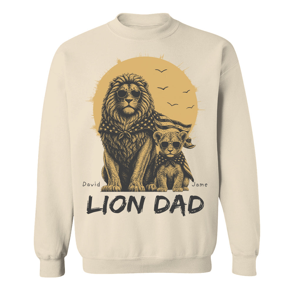 Custom Lion Dad The Man The Myth The Legend Shirt, Gift For Dad L0411 Hv01