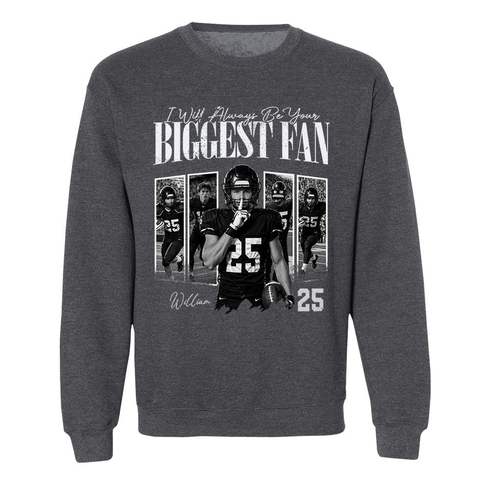 Custom Photo I'll Always Be Your Biggest Fan Football Mom Gift Idea L0411