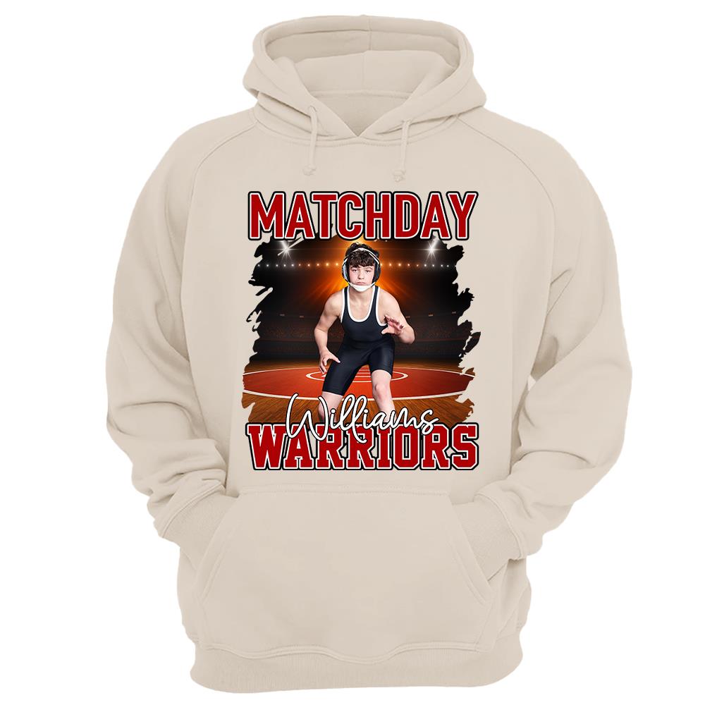 Custom Photo Wrestling Game Day Personalized Shirt Custom Name & Team Name NA04