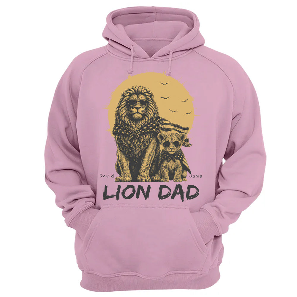 Custom Lion Dad The Man The Myth The Legend Shirt, Gift For Dad L0411 Hv01