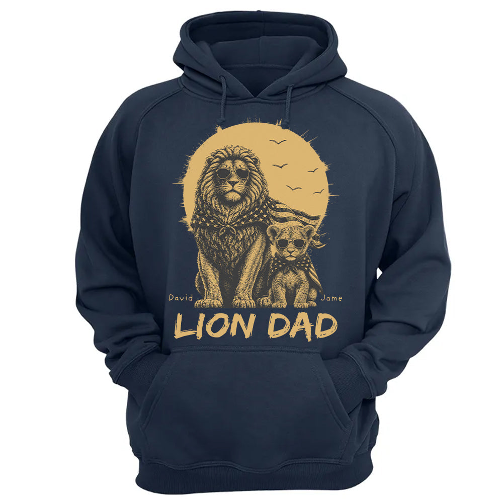 Custom Lion Dad The Man The Myth The Legend Shirt, Gift For Dad L0411 Hv01