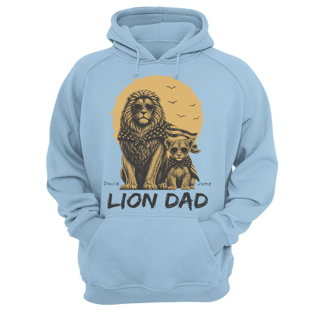 Custom Lion Dad The Man The Myth The Legend Shirt, Gift For Dad L0411 Hv01