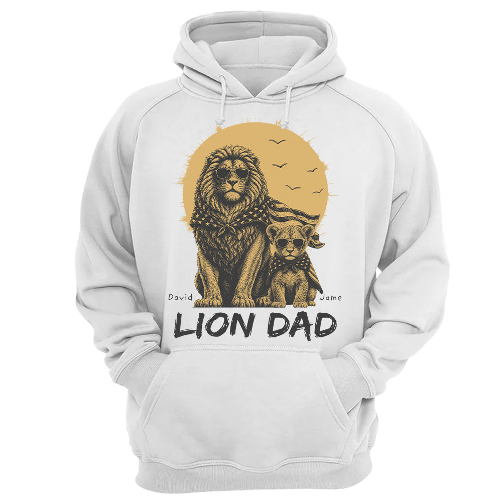 Custom Lion Dad The Man The Myth The Legend Shirt, Gift For Dad L0411 Hv01