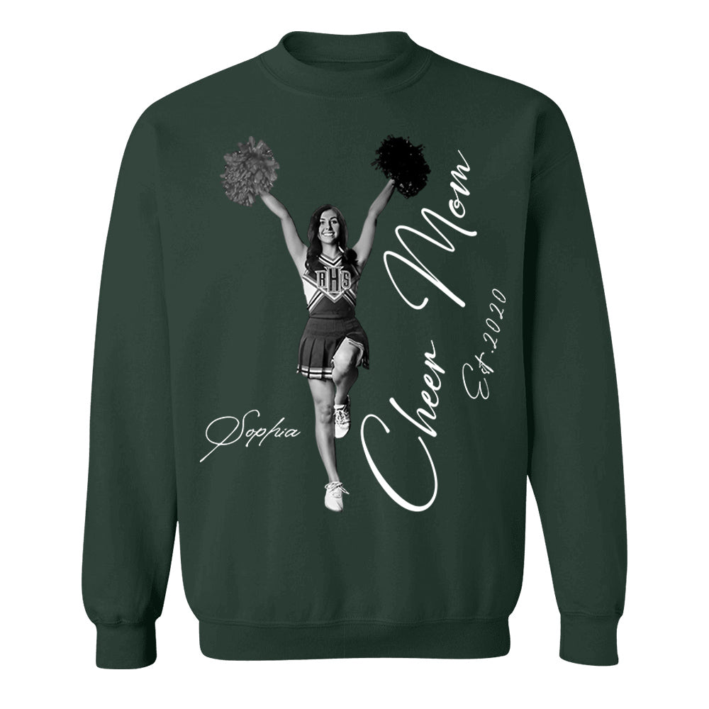 Cheer Mom -I'll Always Be Your Biggest Fan - Washed Tee Retro Bootleg Shirt For Cheerleading Vr2 Na02 Li29