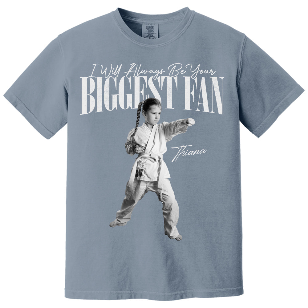 I'll Always Be Your Biggest Fan - Washed Tee Retro Bootleg Shirt For Karate Lovers T1807