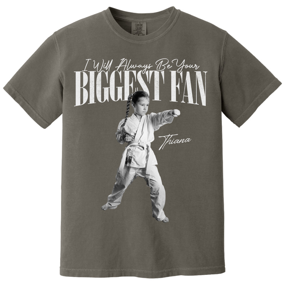 I'll Always Be Your Biggest Fan - Washed Tee Retro Bootleg Shirt For Karate Lovers T1807