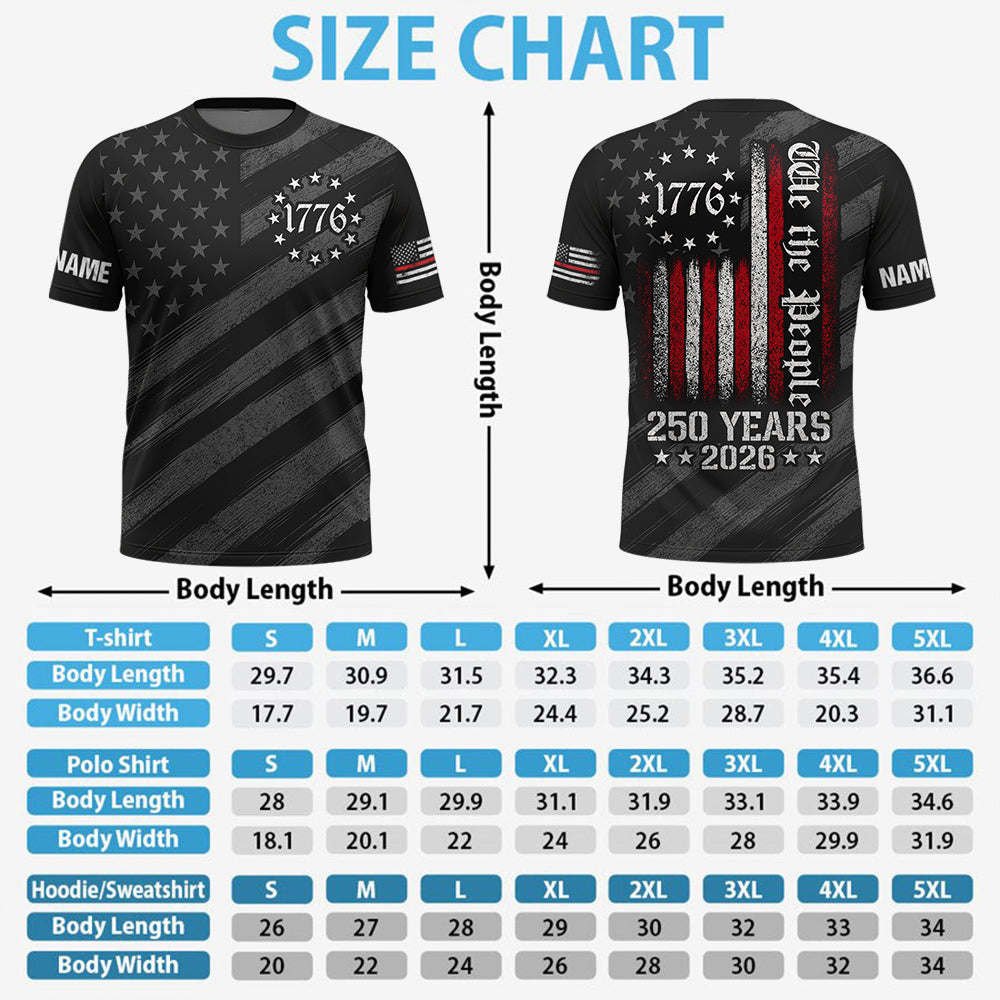 We The People Shirt - 250th Anniversary USA Shirt - 1776 To 2026 Tee NA04 Hv01