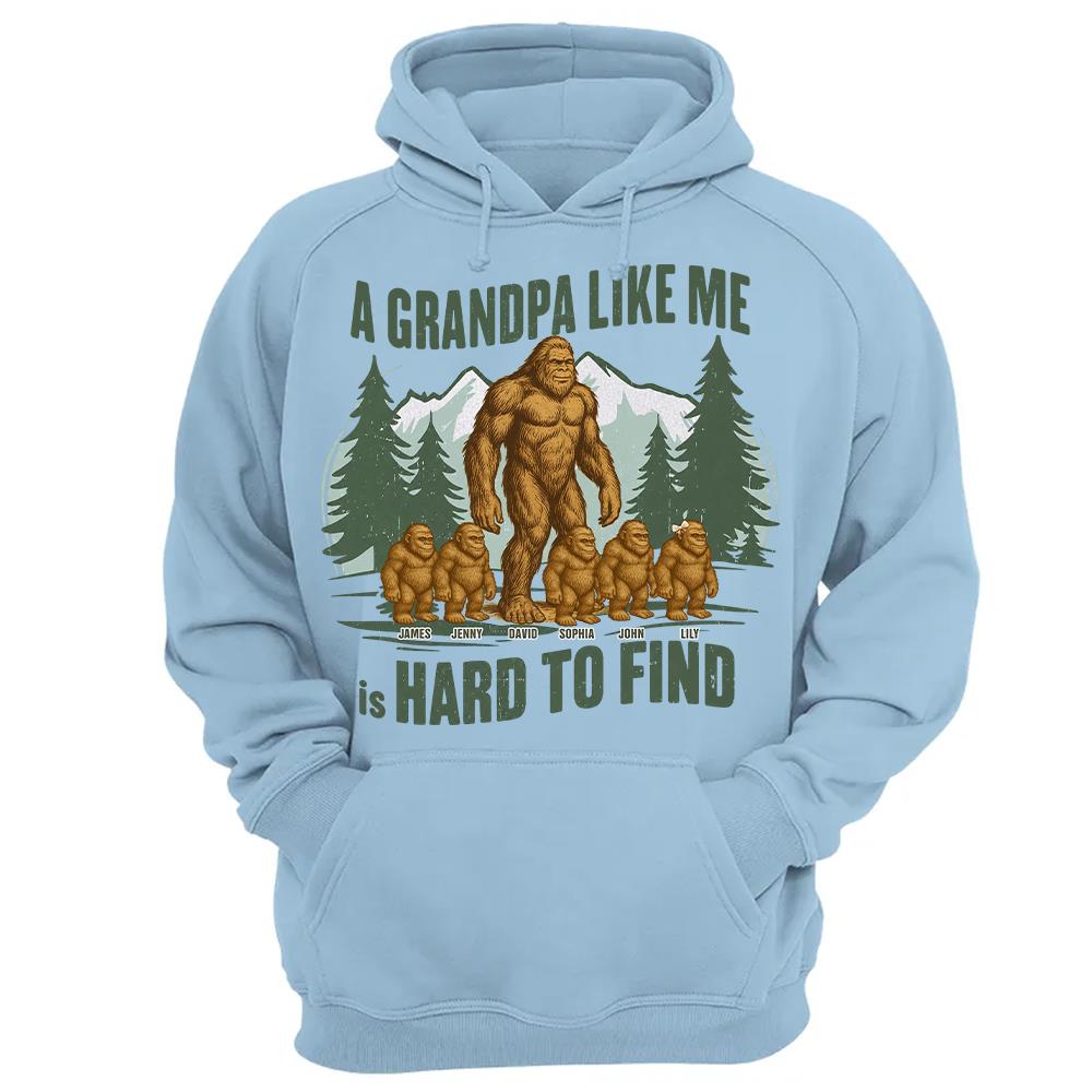 Retro Funny Bigfoot Dad Shirt, Funny A Dad Like Me Is Hard To Find T-Shirt, Popular Fathers Day Shirt, Fathers Day Gift, Cool Dad Gift Hv01