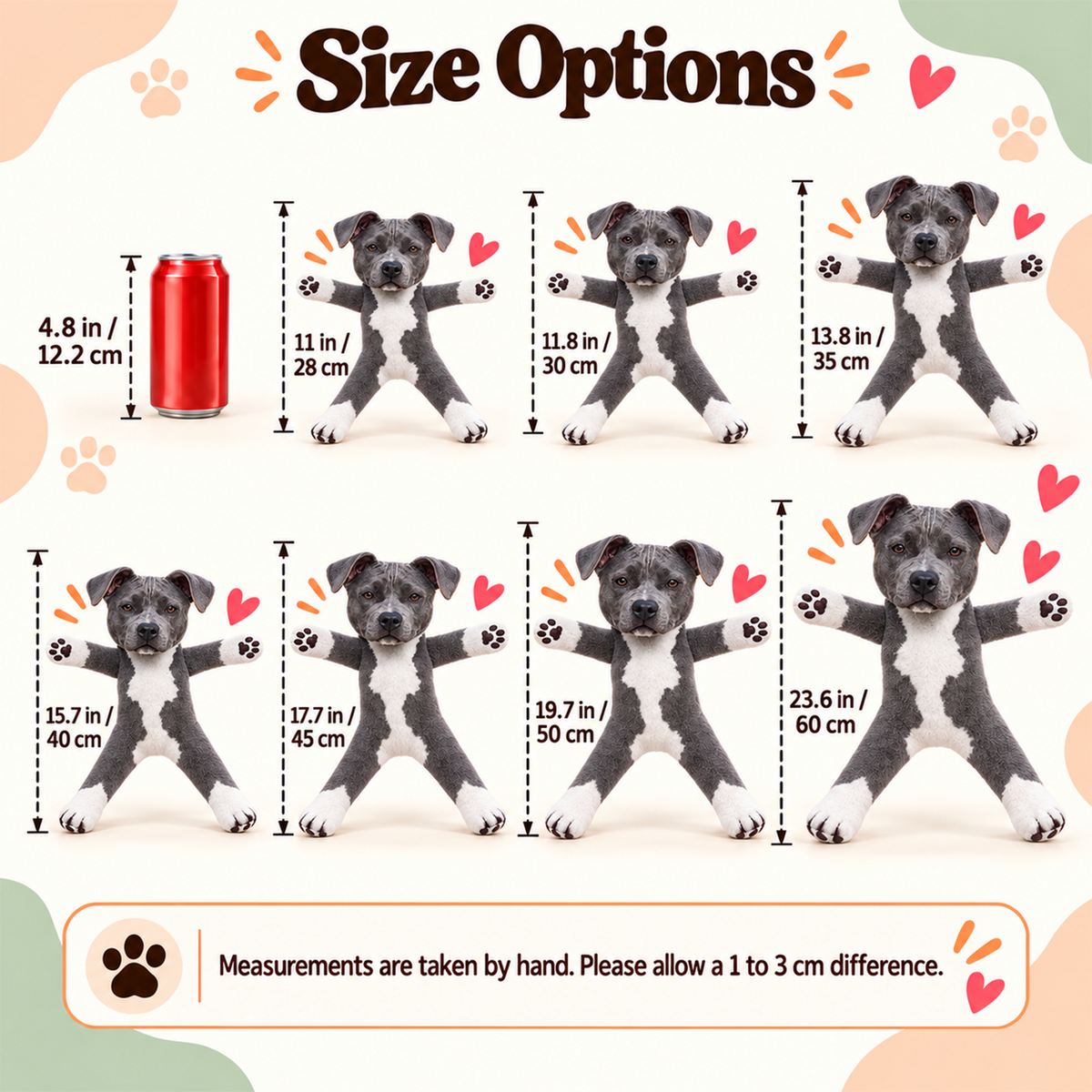 Personalized Pit Bull Photo Pet Squishy Toy Poseable Plush Doll, Funny Gift For Dog Mom, Dad, Pet Lover T1807 T24 TL06