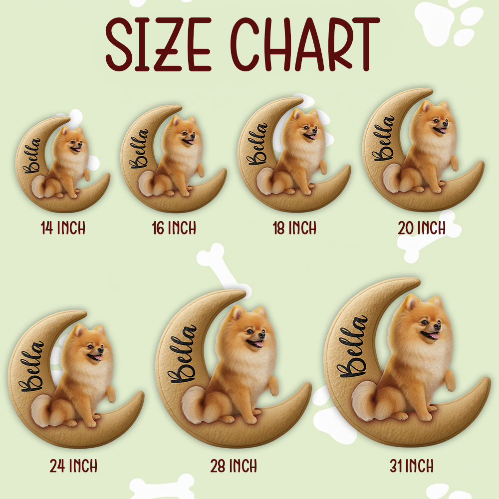 Personalized Dog/ Cat Sit On The Moon Ugly Plush Pillow For Dog Lovers Hv01