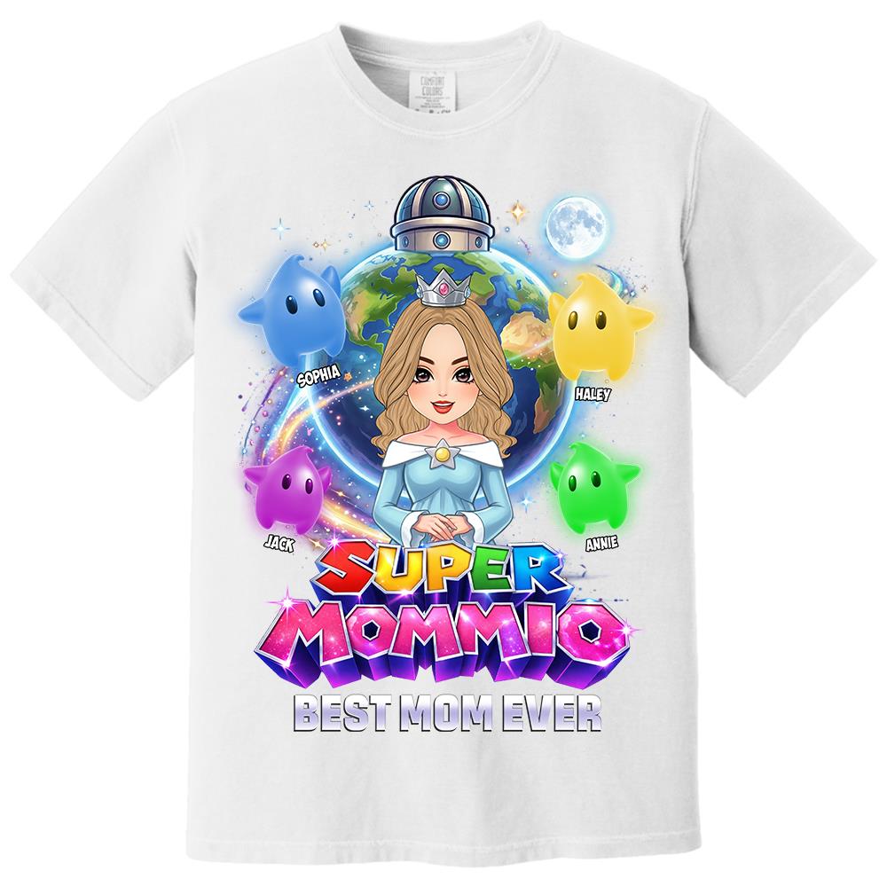 Super Mommio Custom Shirt, Gift For Mom, Mother's Day L0411 Hv01
