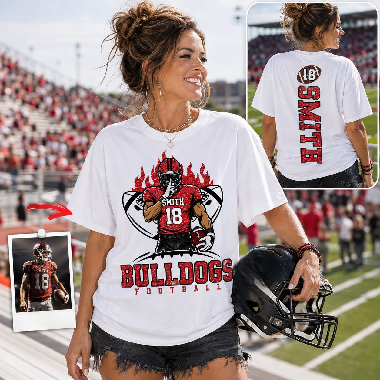 That's My Boy Personalized Football Mom Shirt Custom Team Name & Player Number Shirt Na02 T24