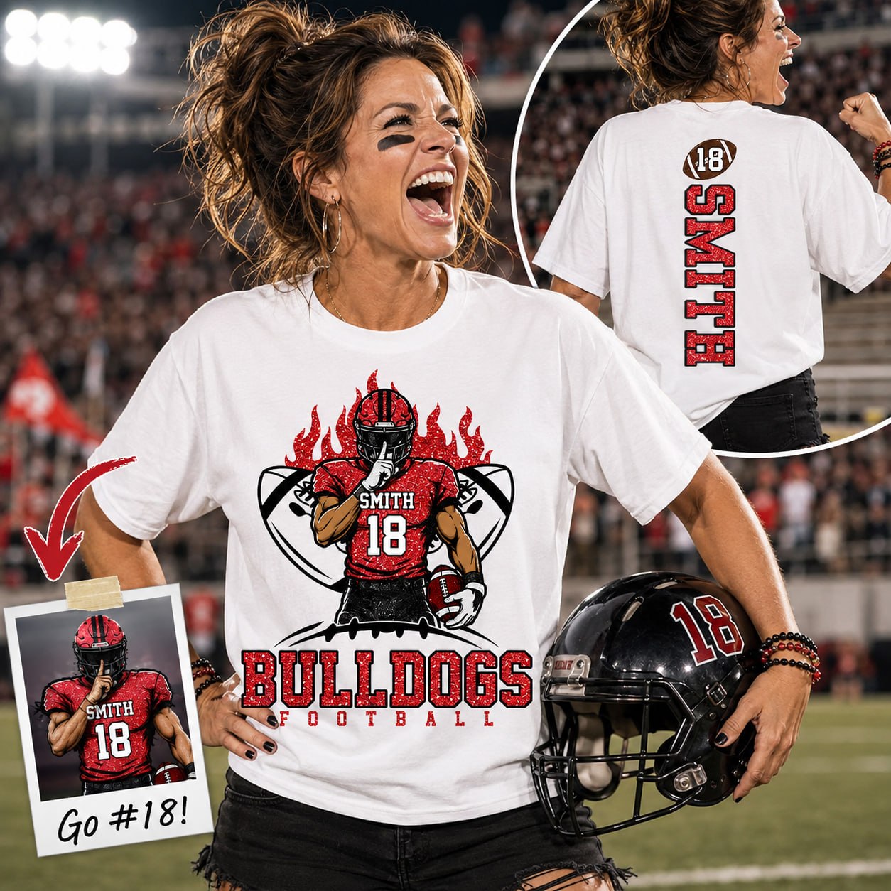 That's My Boy Personalized Football Mom Shirt Custom Team Name & Player Number Shirt Na02 T24
