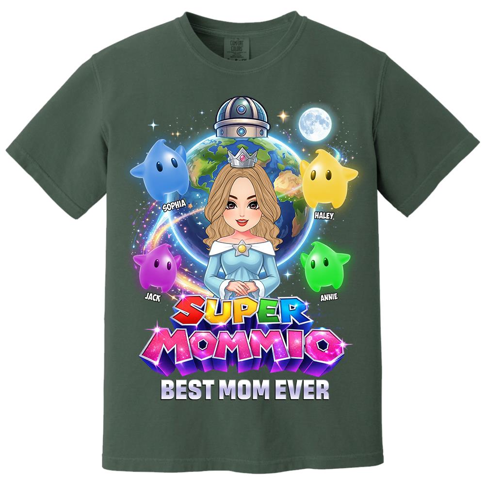 Super Mommio Custom Shirt, Gift For Mom, Mother's Day L0411 Hv01