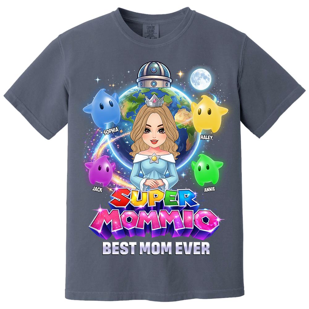 Super Mommio Custom Shirt, Gift For Mom, Mother's Day L0411 Hv01