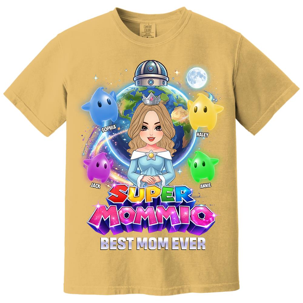 Super Mommio Custom Shirt, Gift For Mom, Mother's Day L0411 Hv01