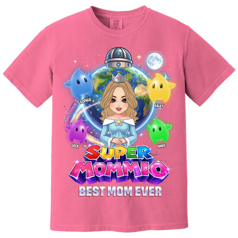 Super Mommio Custom Shirt, Gift For Mom, Mother's Day L0411 Hv01