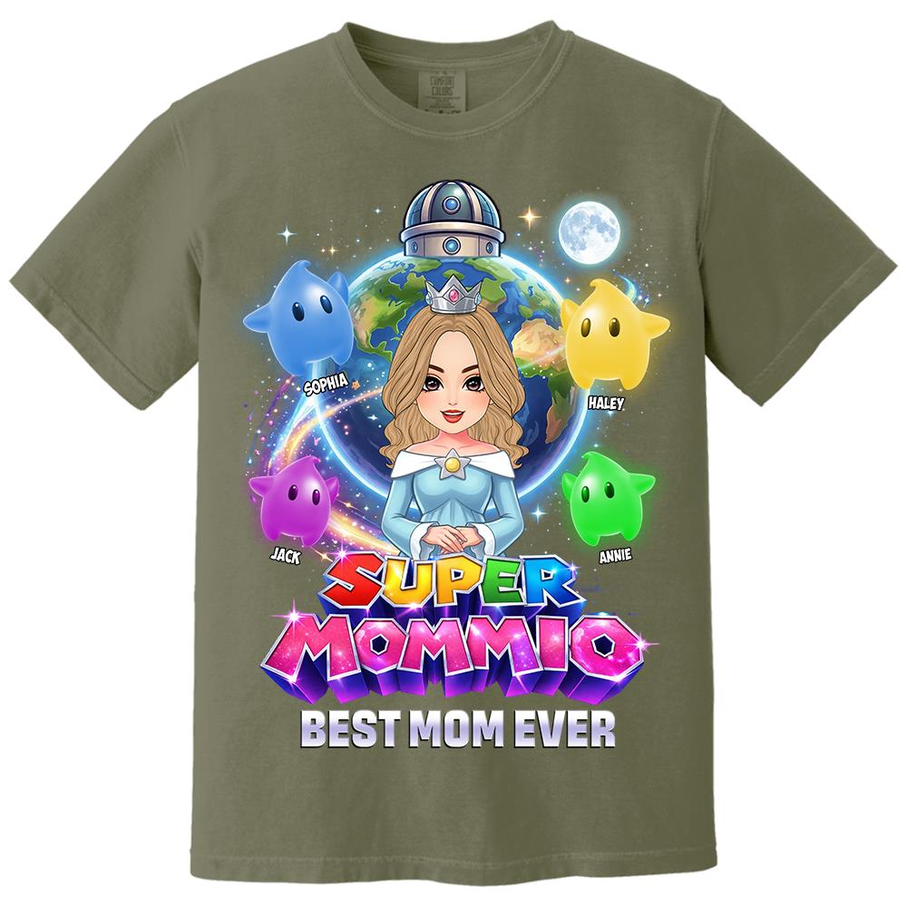 Super Mommio Custom Shirt, Gift For Mom, Mother's Day L0411 Hv01