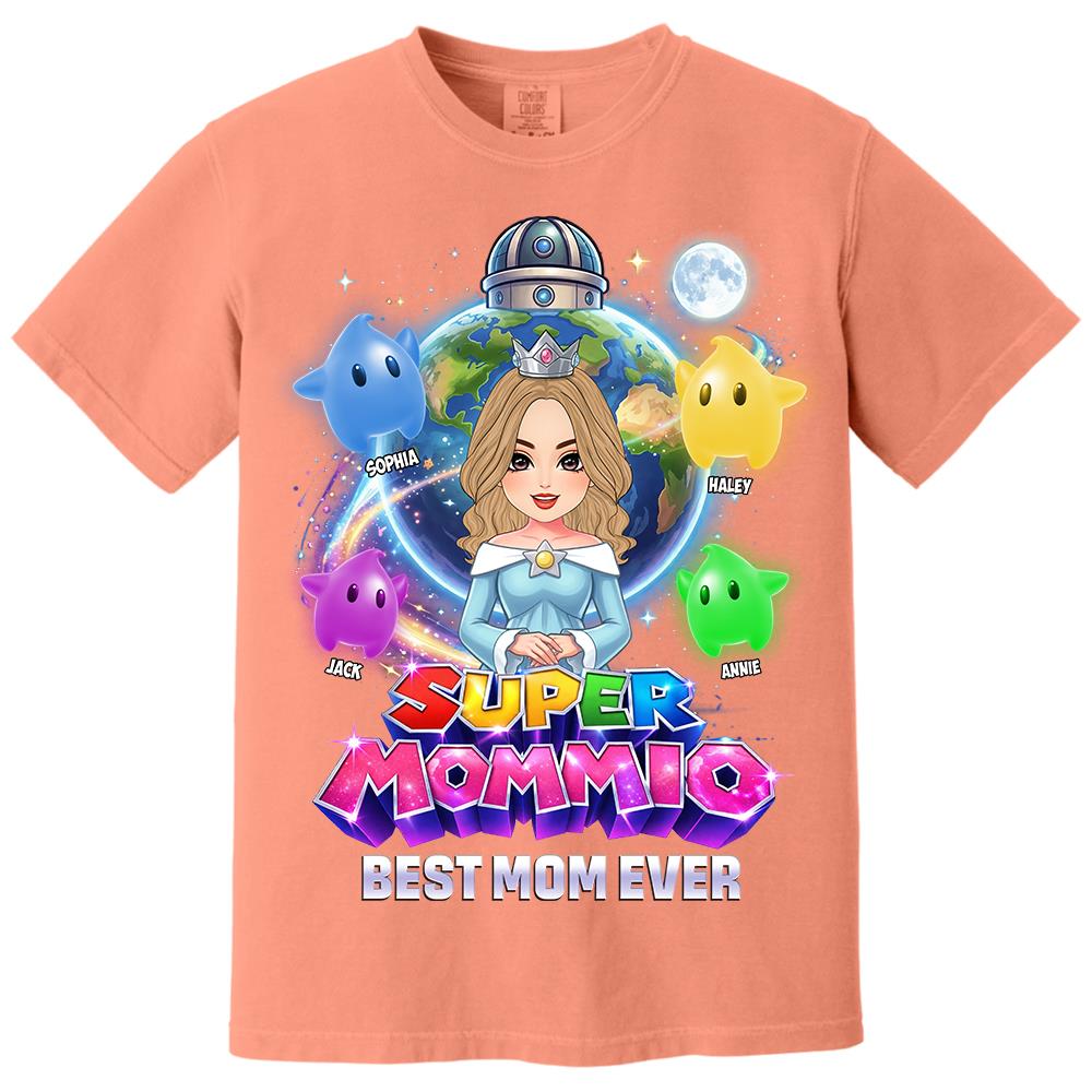 Super Mommio Custom Shirt, Gift For Mom, Mother's Day L0411 Hv01