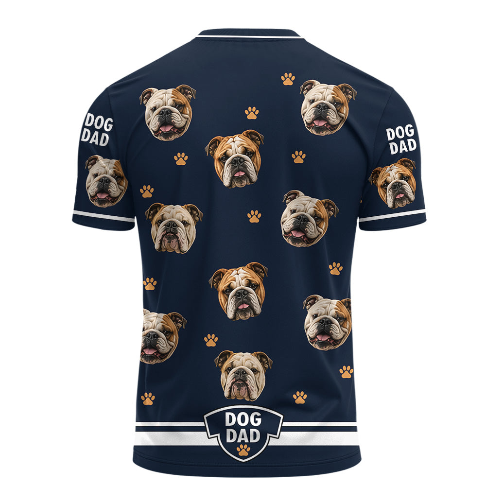 Best Dog Dad Ever - Personalized All Over Print Shirt - Gifts For Dog Lover T1807 T24