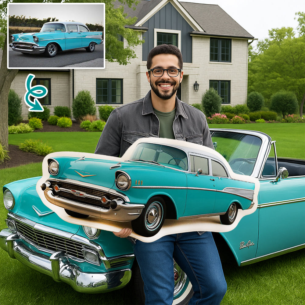 Custom Car Photo Pillow, Gift for Car Lovers A2110 Pt99