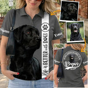 Life Is Better With A Dog, Personalized Shirt, Custom Photo Gift For Dog Lover T1807 T24