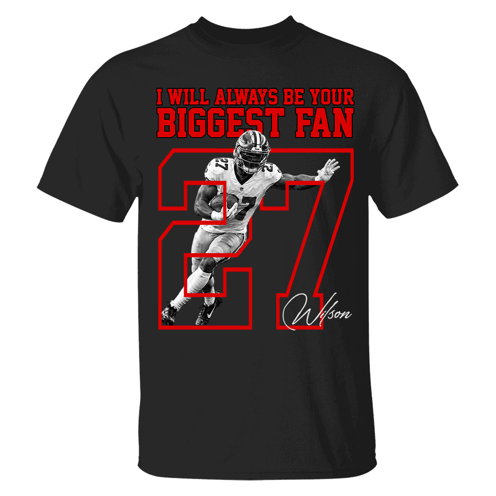 Personalized Washed Tee Custom American Football Players Sport Family NA04 T24