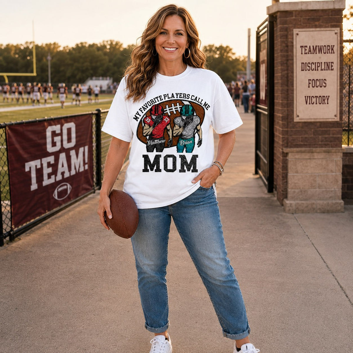 My Favorite Player Call Me Mom Grandma Personalized Football Mom Grandma Shirt Gift For Sport Family T1807 TH23