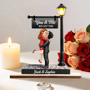 Timeless Love Under The Light - Personalized Wooden Plaque - Heartfelt Valentine's Day Gift For Couple Na02 T24