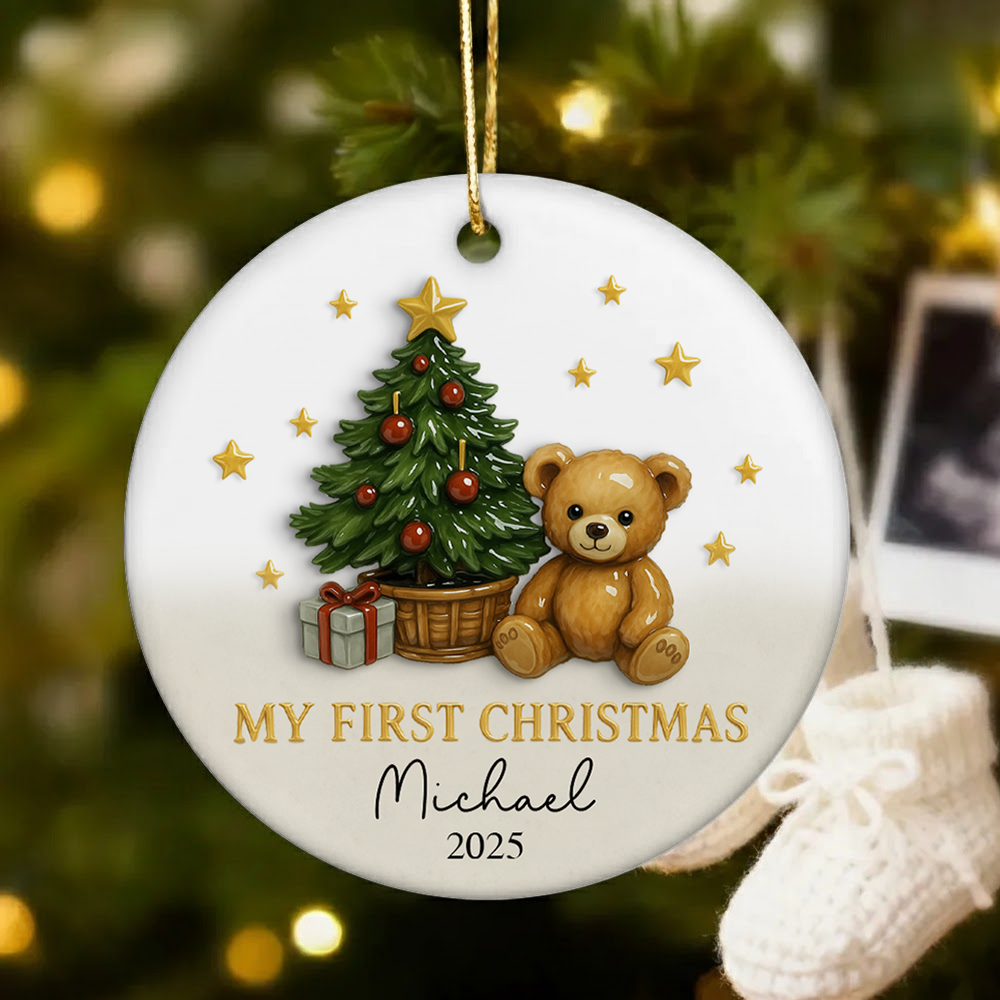 Baby's First Christmas Bauble Gifts,Baby 1st Christmas Decoration, Baby Newborn Gifts,Unique Babys First Christmas Gifts, Xmas Gifts for Baby