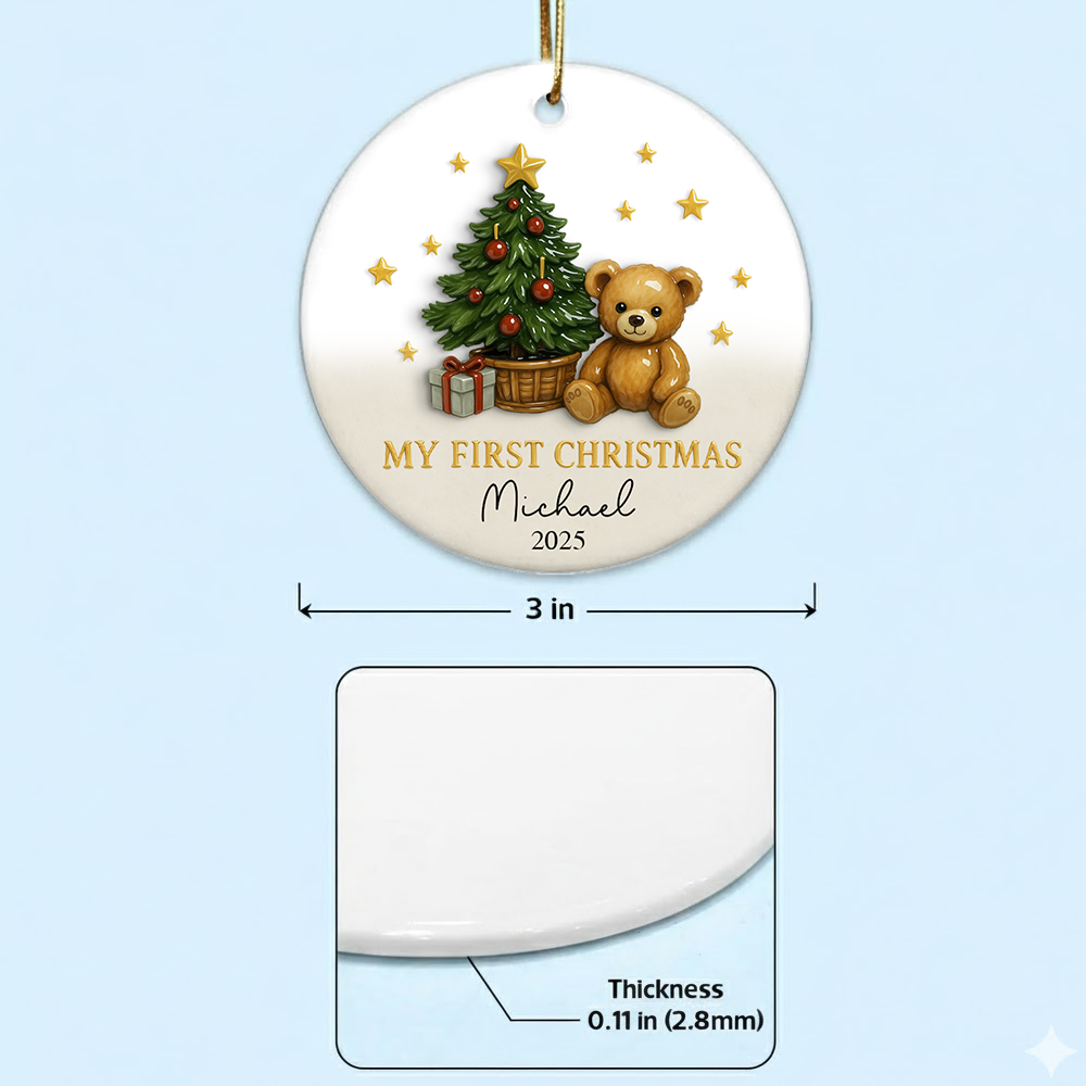 Baby's First Christmas Bauble Gifts,Baby 1st Christmas Decoration, Baby Newborn Gifts,Unique Babys First Christmas Gifts, Xmas Gifts for Baby