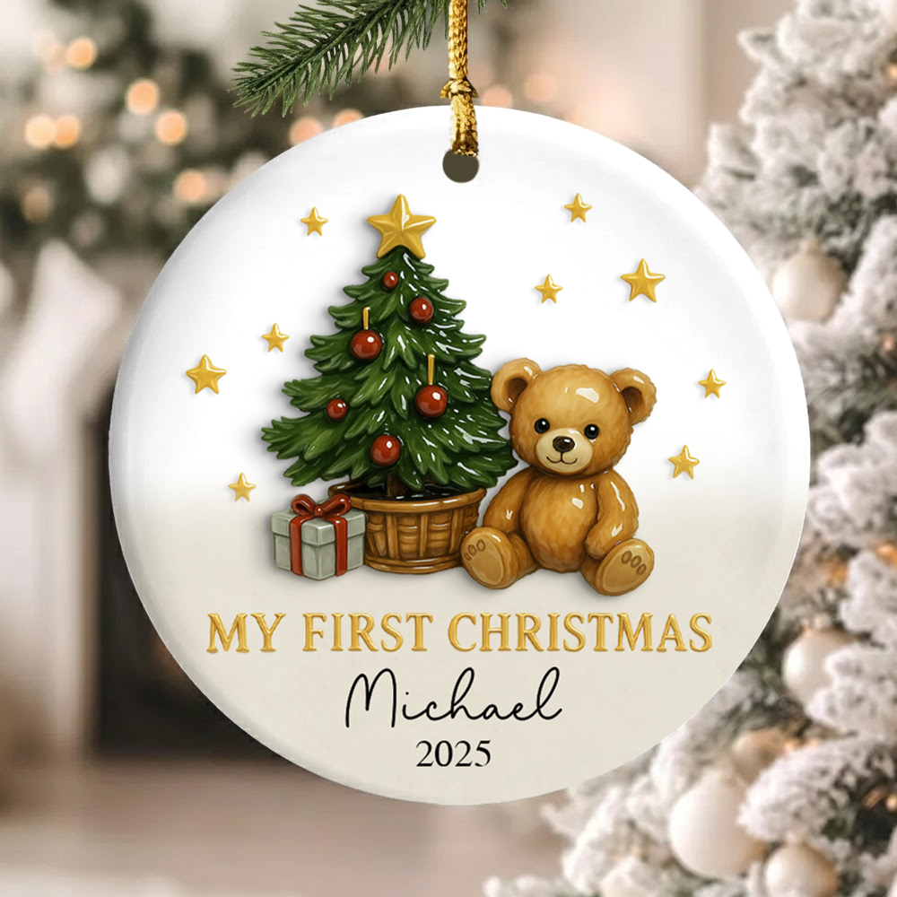 Baby's First Christmas Bauble Gifts,Baby 1st Christmas Decoration, Baby Newborn Gifts,Unique Babys First Christmas Gifts, Xmas Gifts for Baby