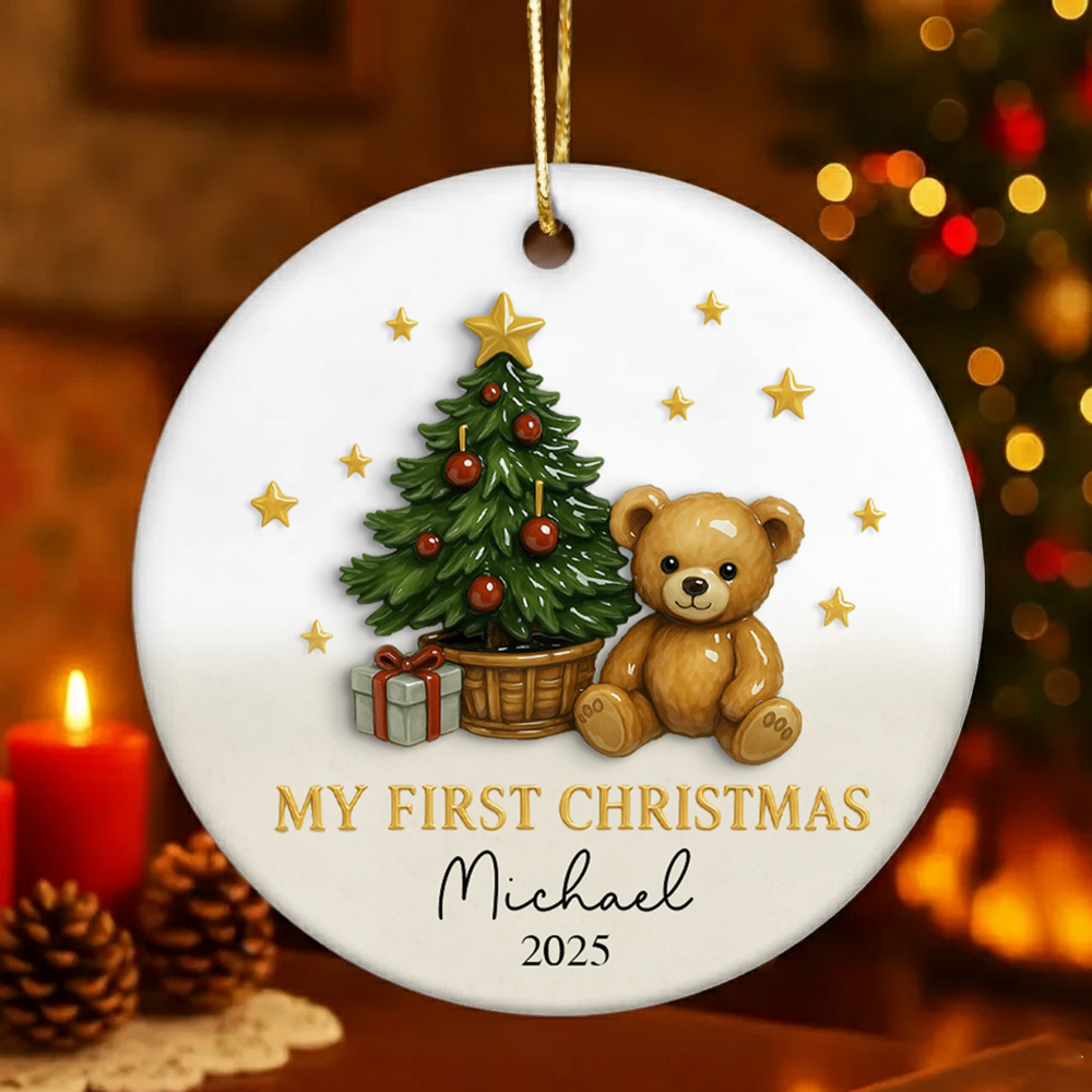 Baby's First Christmas Bauble Gifts,Baby 1st Christmas Decoration, Baby Newborn Gifts,Unique Babys First Christmas Gifts, Xmas Gifts for Baby