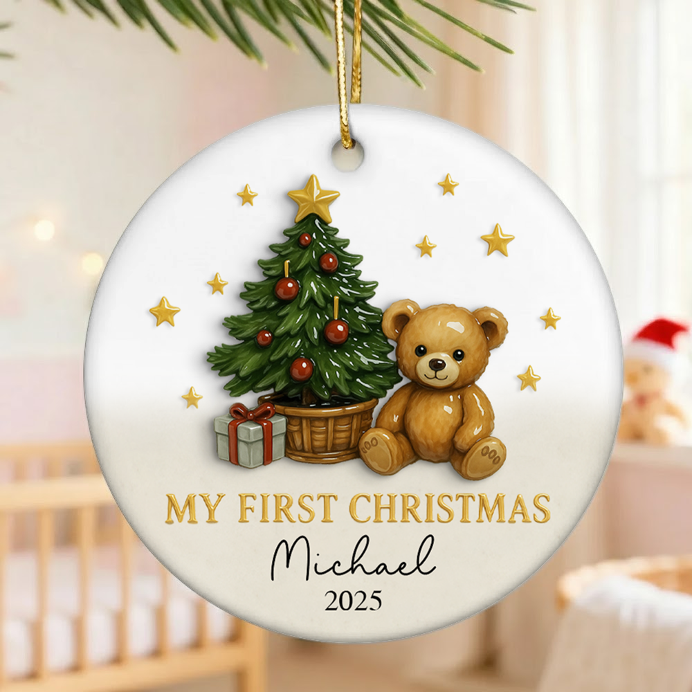 Baby's First Christmas Bauble Gifts,Baby 1st Christmas Decoration, Baby Newborn Gifts,Unique Babys First Christmas Gifts, Xmas Gifts for Baby