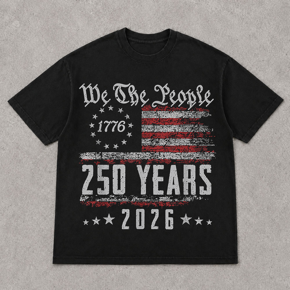 America 250th Anniversary T-Shirt, USA 1776-2026 Independence Day Patriotic Tee Hv01