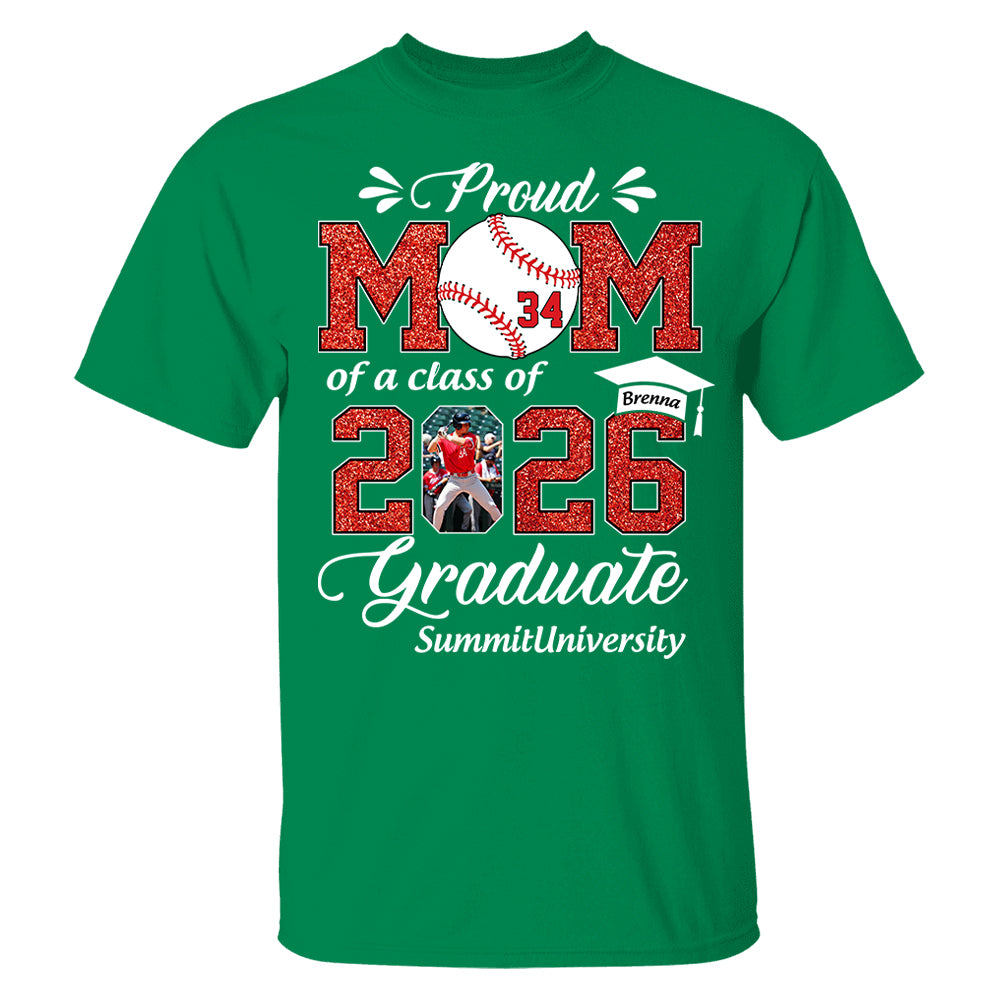 Personalized Baseball Graduation Shirt Class of 2026 Custom Senior Shirt Family Graduation Gift Baseball Senior 2026 Shirt Na02 T24